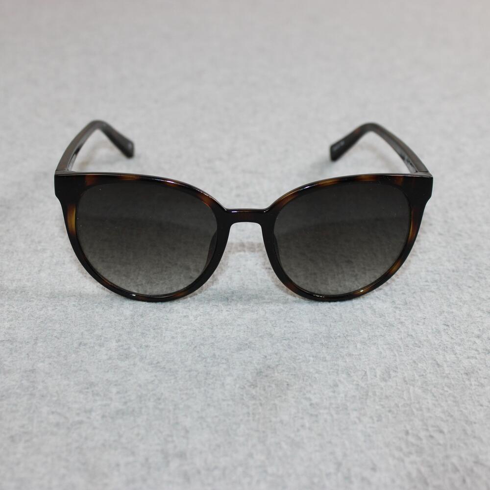 Le Specs Sunglasses Women Brown Tortoise Armada Round Gray Gradient Outdoor READ